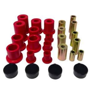 Chevrolet Silverado Control Arm Bushing Set - Front + Rear - Energy Suspension - Hyper-Flex - Red - `15-`19
